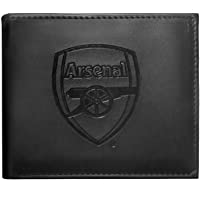 Arsenal FC - Cartera oficial con el escudo grabado - Negro